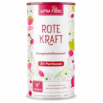 Dose Alpha Foods Rote Kraft Nahrungsergänzungsmittel