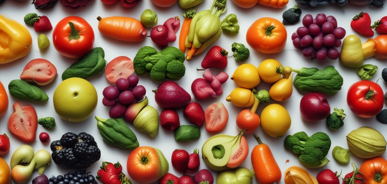 Assortment of healthy foods