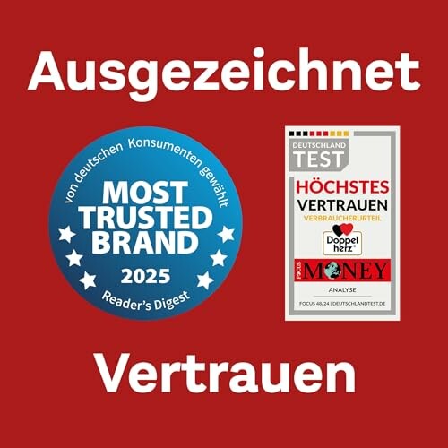Auszeichnung für Vertrauen mit Most Trusted Brand 2025 Emblem